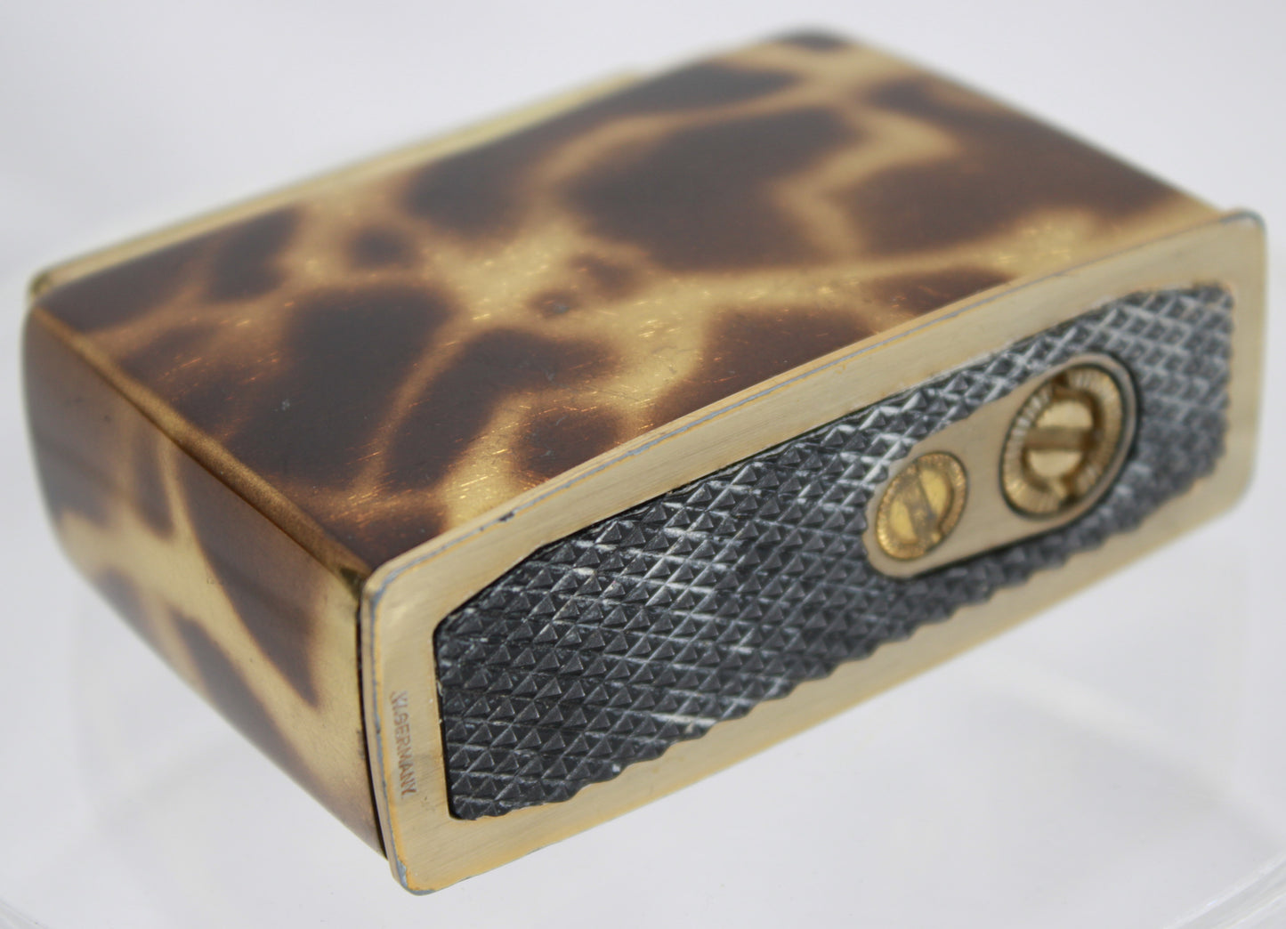 Vintage Consul Tortoiseshell Enamel Butane Lighter Made in West Germany