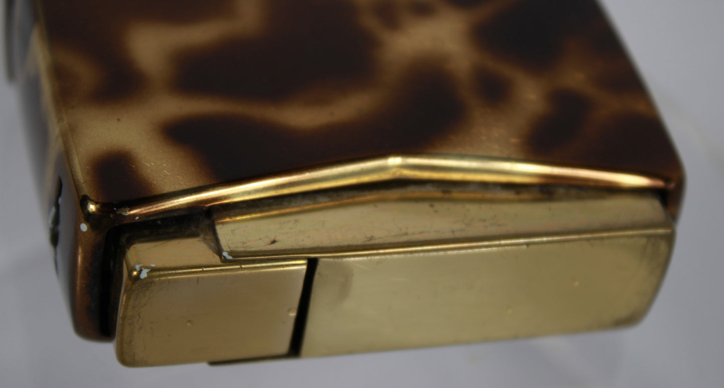 Vintage Consul Tortoiseshell Enamel Butane Lighter Made in West Germany
