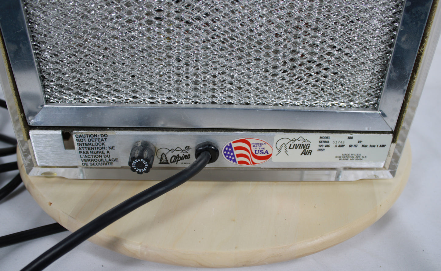 Alpine Air Living Air 880 XL Ionic Air Purifier