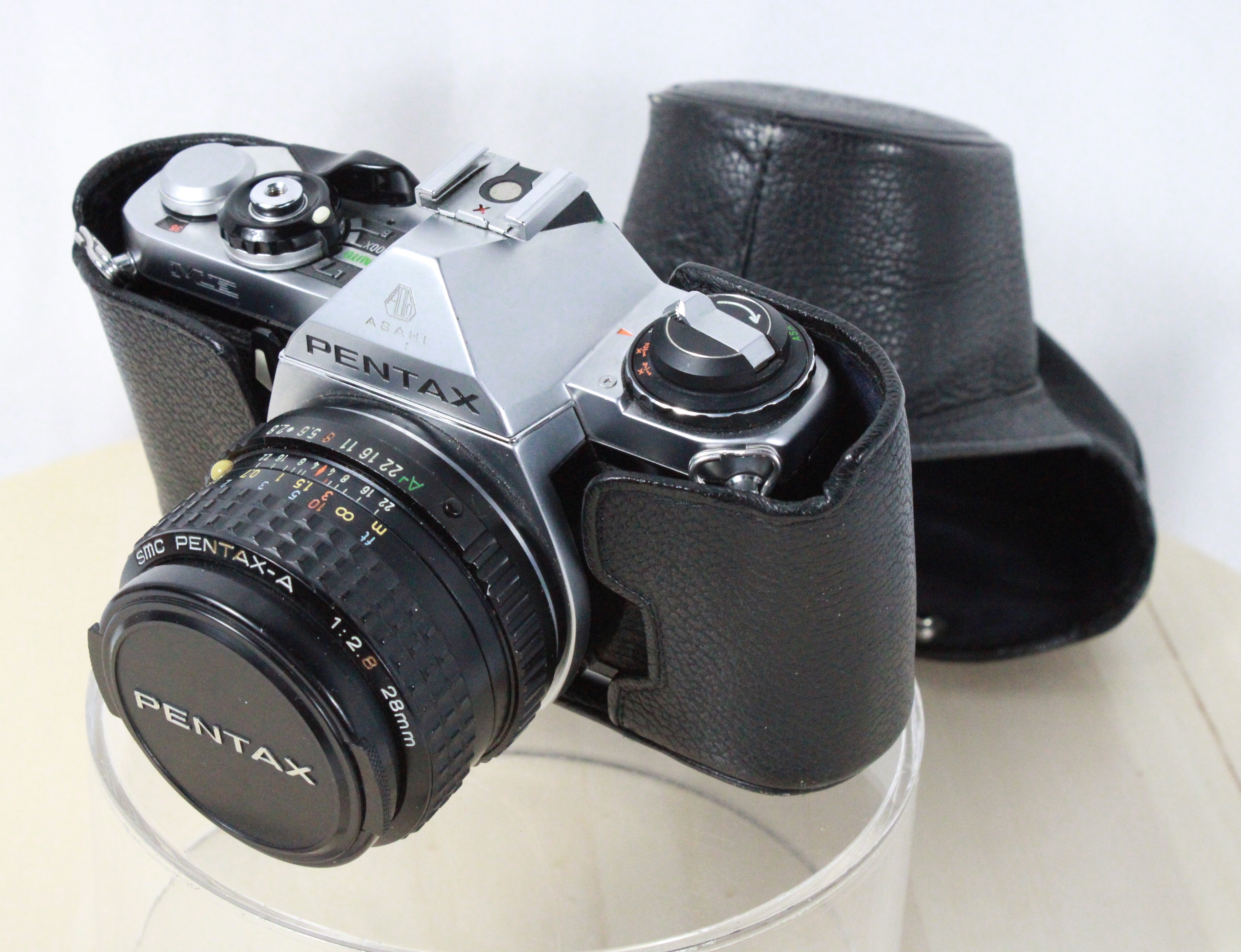 Pentax ME Super 35mm SLR Camera with 28mm f/2.8 Lens and Case