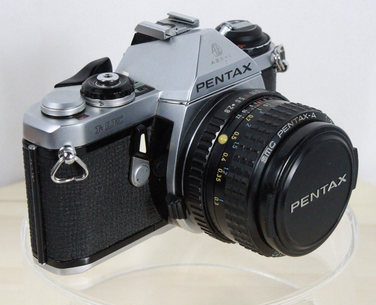 Pentax ME Super 35mm SLR Camera with 28mm f/2.8 Lens and Case