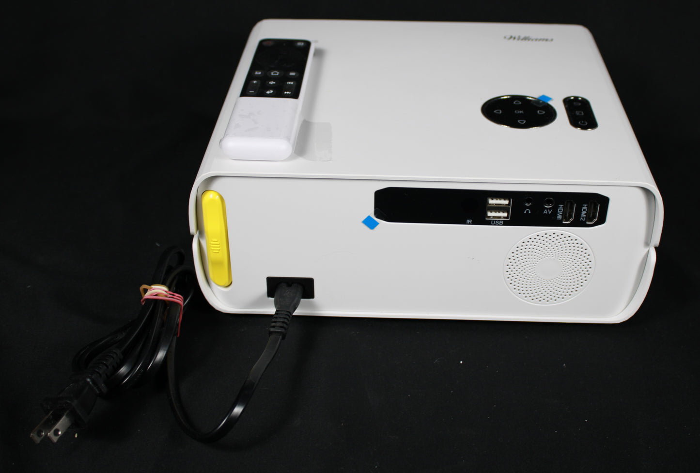 Williams WL-80 8K UHD LED Home Theater Projector with Remote and Bracket Mount