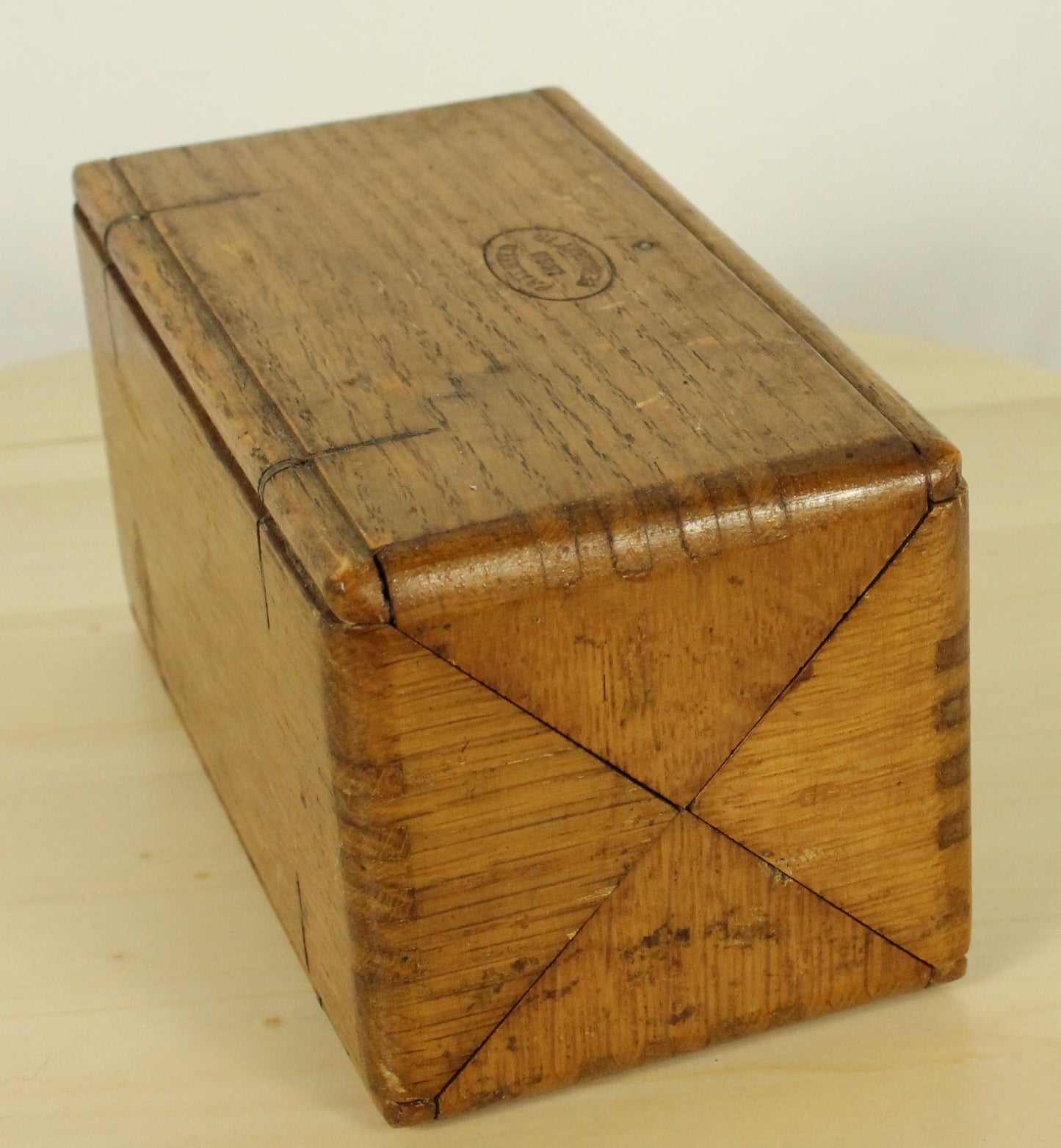 Antique 1889 Patented Singer Sewing Machine Attachment Set in Hinged Wooden Box