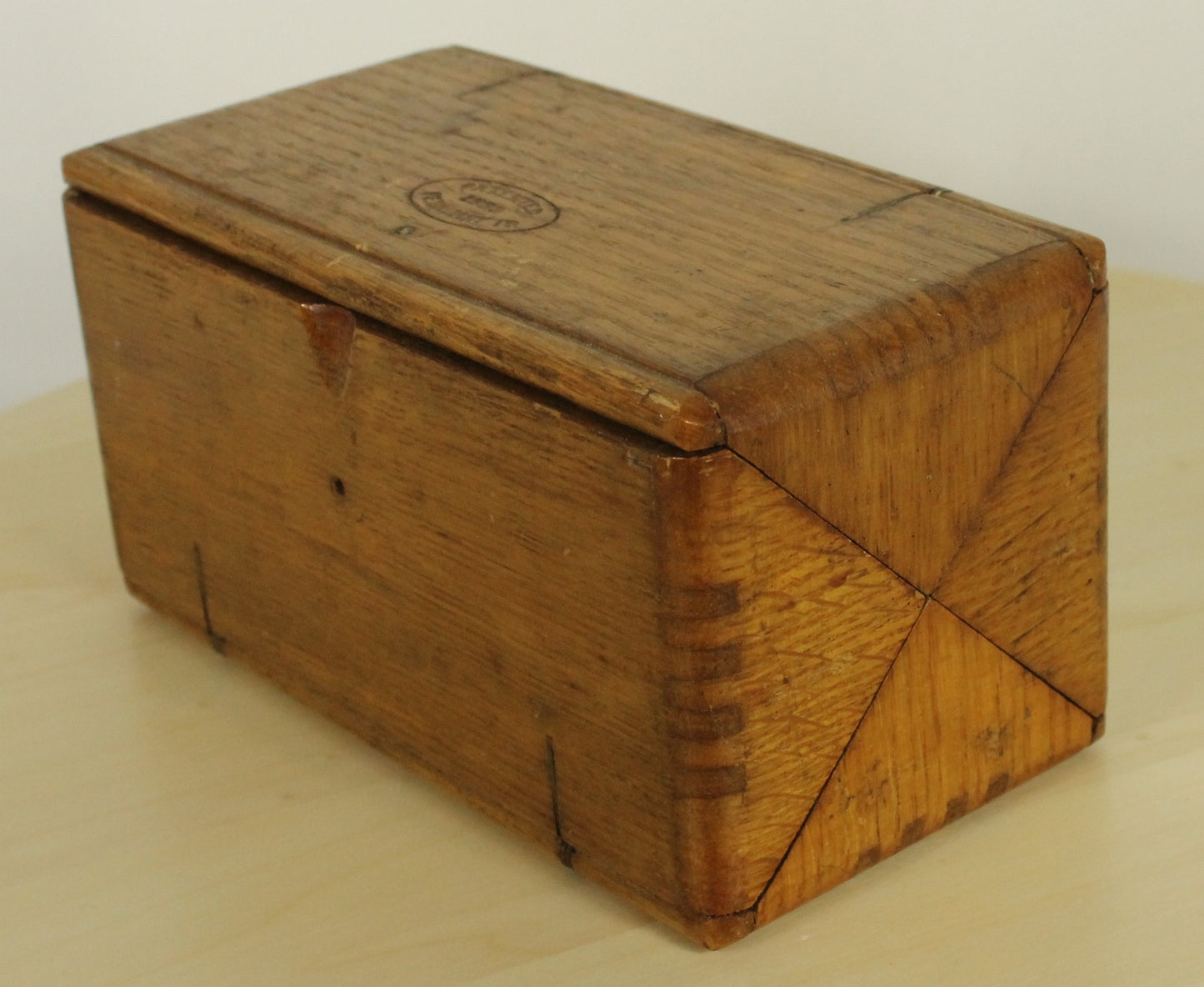 Antique 1889 Patented Singer Sewing Machine Attachment Set in Hinged Wooden Box