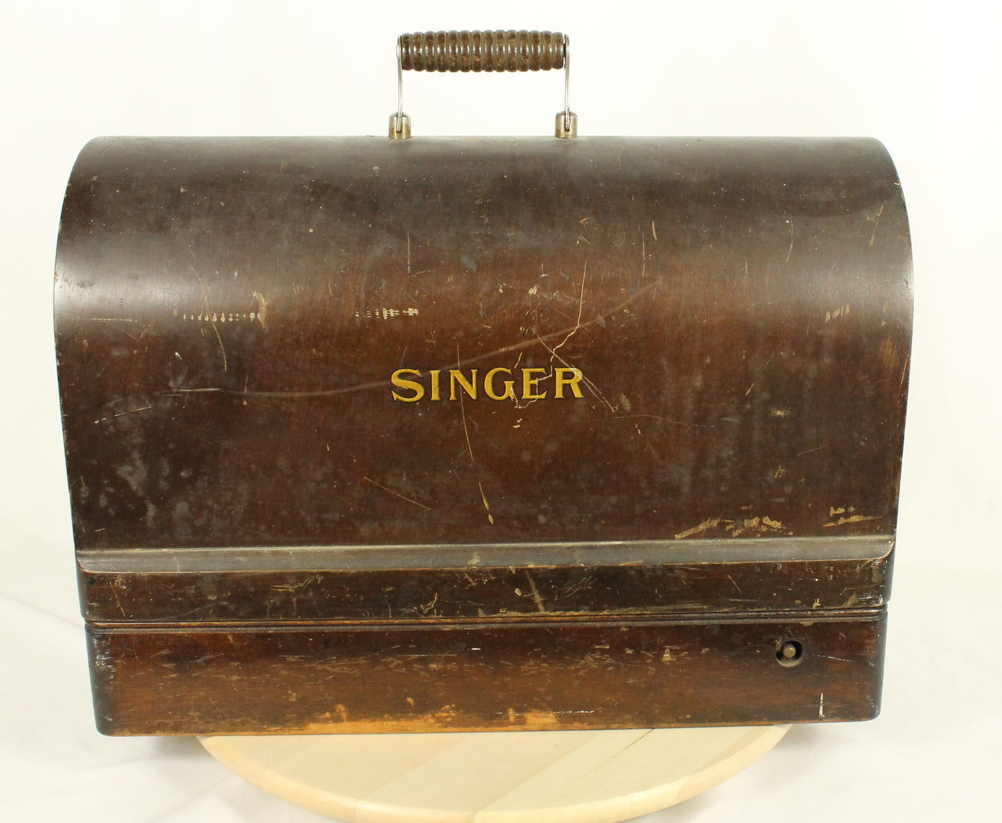 Working 1936 Singer 15-91 "Potted Motor" Sewing Machine with Case - Straight Stitch Workhorse!