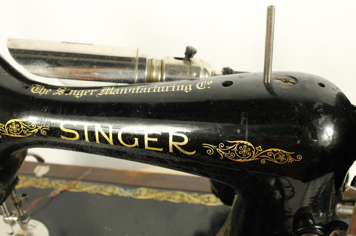 Working 1936 Singer 15-91 "Potted Motor" Sewing Machine with Case - Straight Stitch Workhorse!