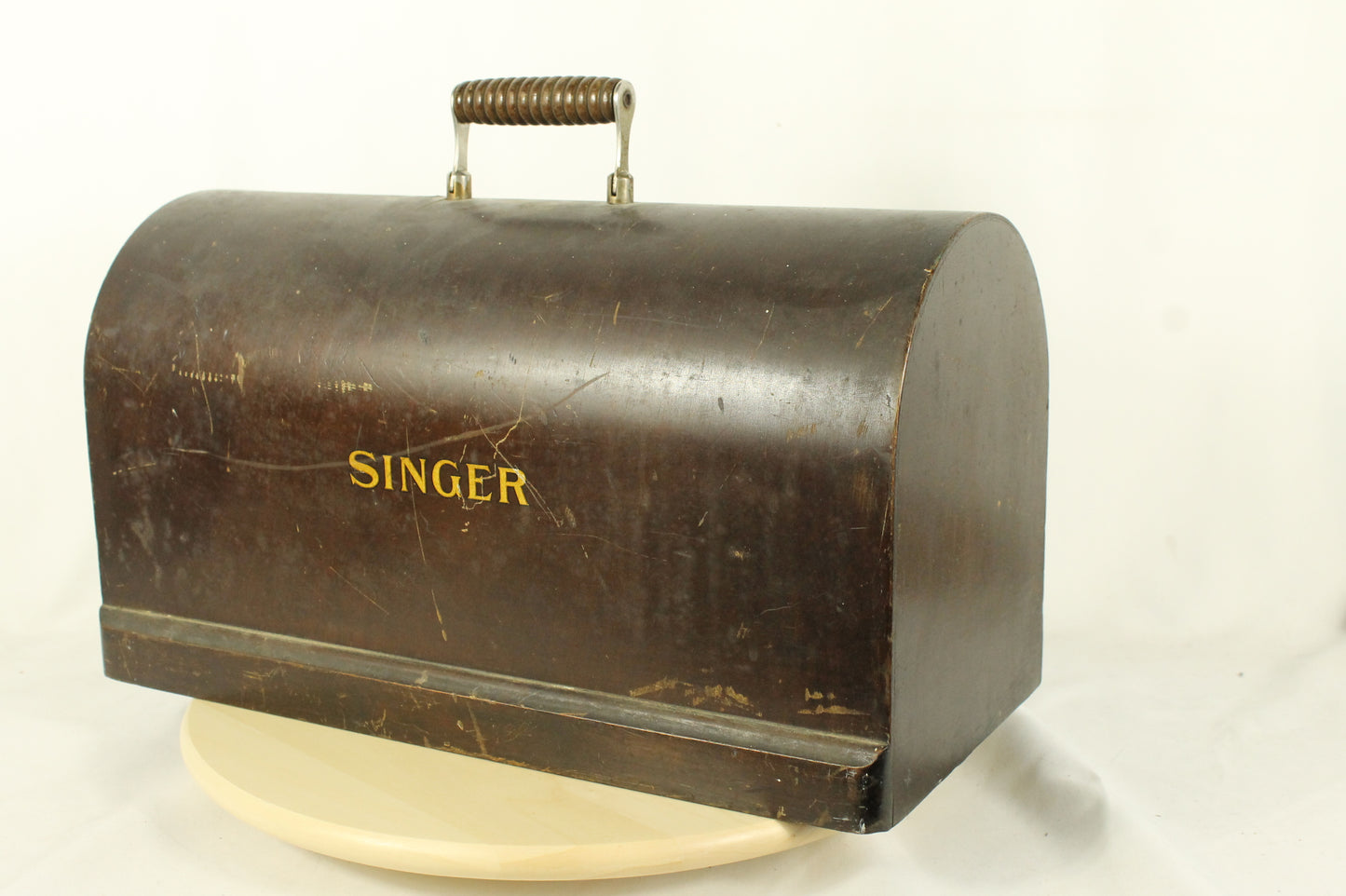 Working 1936 Singer 15-91 "Potted Motor" Sewing Machine with Case - Straight Stitch Workhorse!
