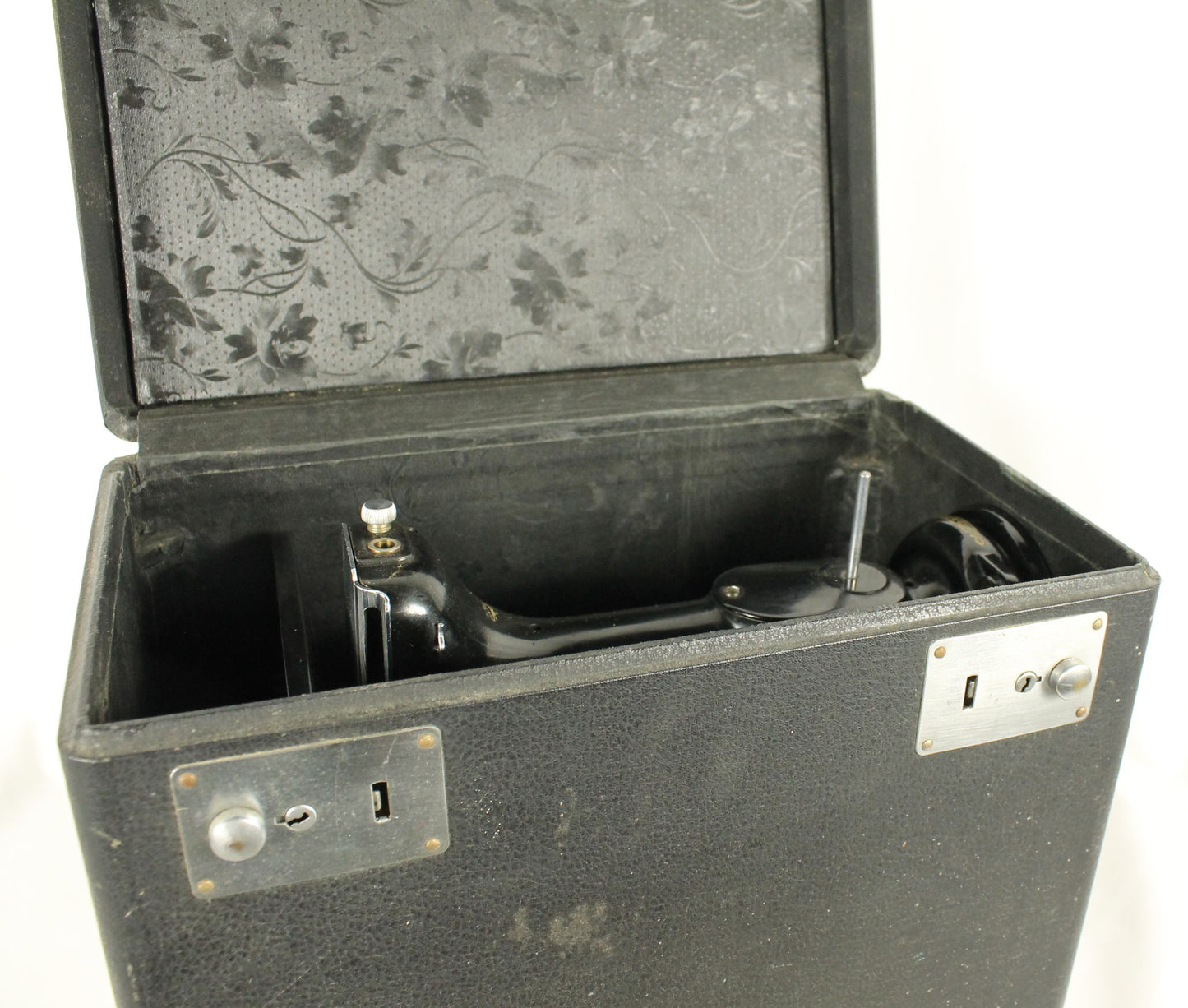 Vintage 1951 Singer Featherweight Model 221-1 Sewing Machine in Case, with Accessories and Original Manual