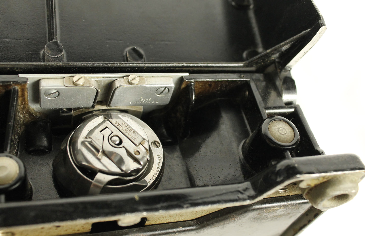 Vintage 1951 Singer Featherweight Model 221-1 Sewing Machine in Case, with Accessories and Original Manual