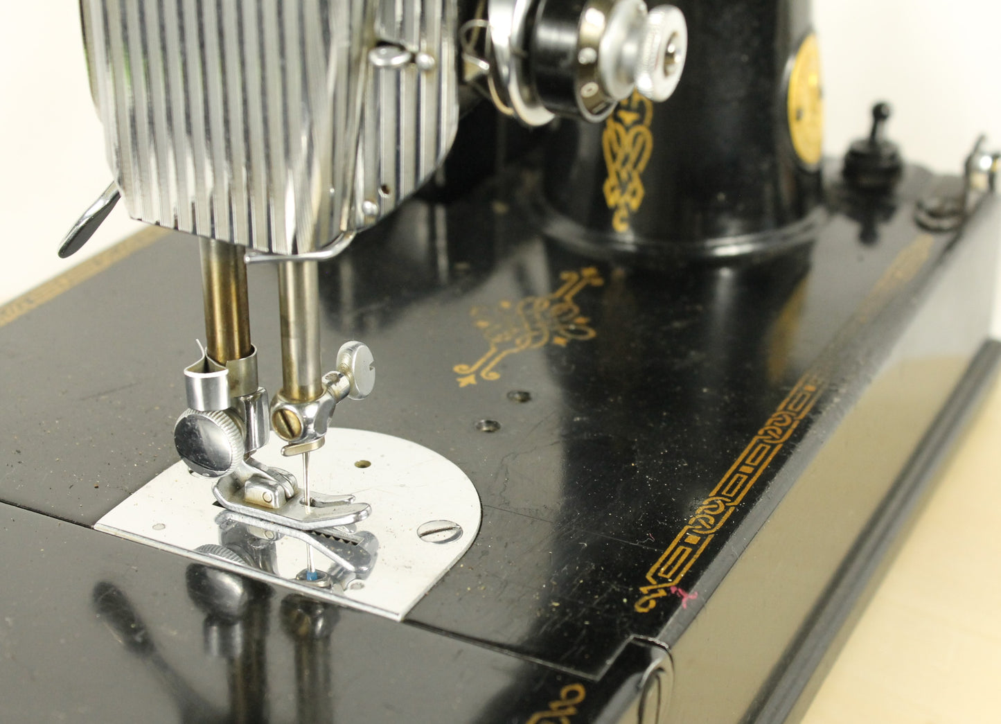 Vintage 1951 Singer Featherweight Model 221-1 Sewing Machine in Case, with Accessories and Original Manual