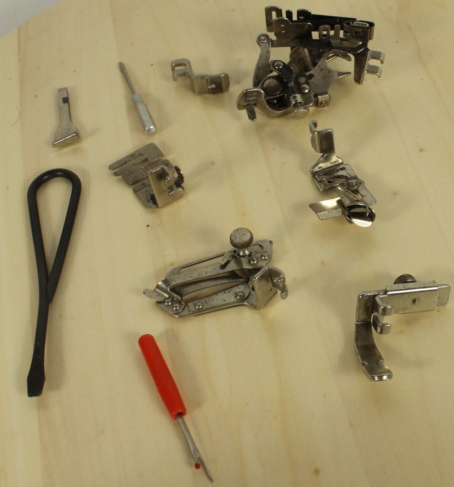 Vintage 1951 Singer Featherweight Model 221-1 Sewing Machine in Case, with Accessories and Original Manual