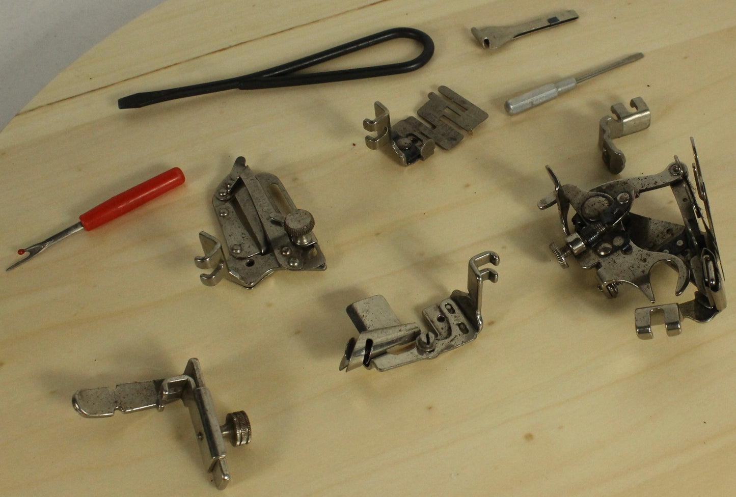 Vintage 1951 Singer Featherweight Model 221-1 Sewing Machine in Case, with Accessories and Original Manual