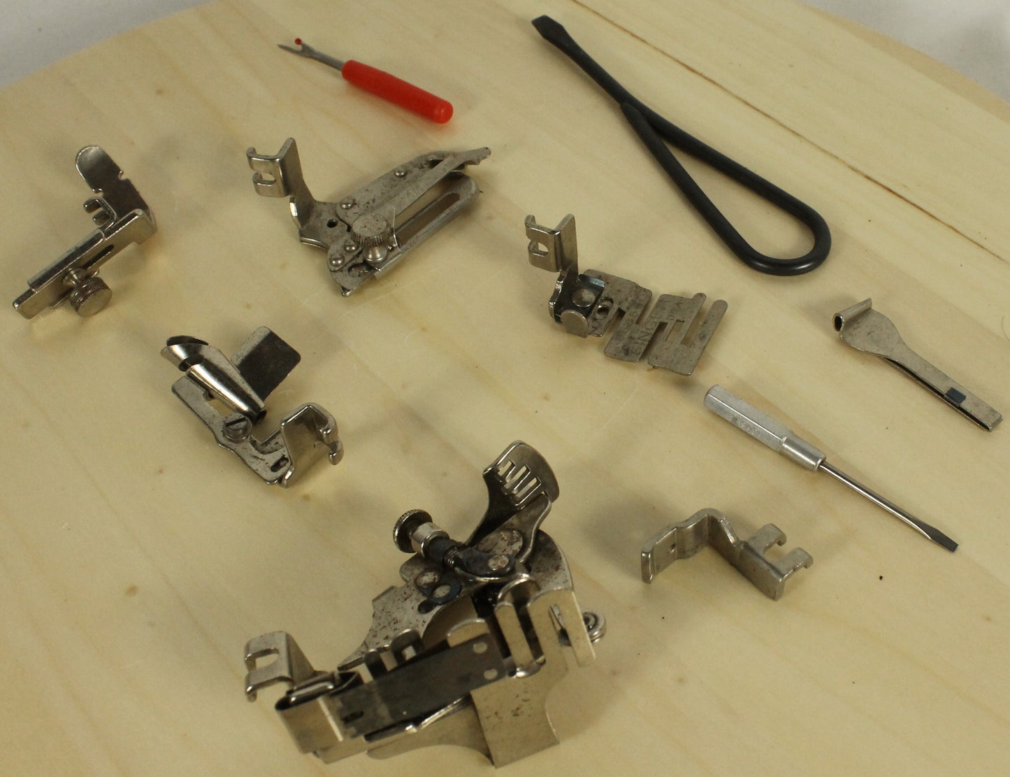 Vintage 1951 Singer Featherweight Model 221-1 Sewing Machine in Case, with Accessories and Original Manual