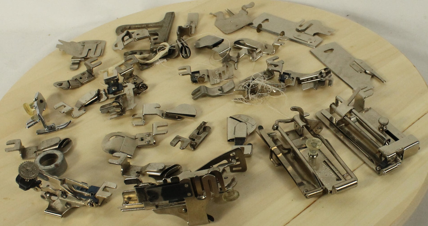 Vintage 1948 Singer Featherweight 221 (S/N EE575605) with Original Case & Huge Accessory Lot