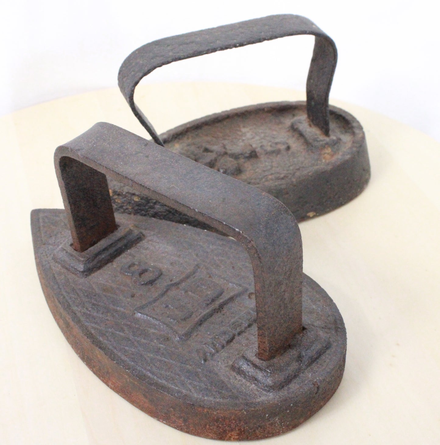 Pair of Antique Cast Iron Sad Irons