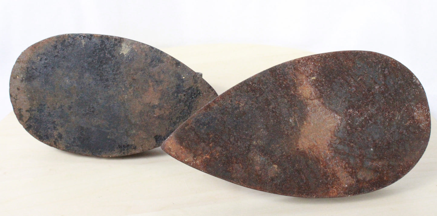 Pair of Antique Cast Iron Sad Irons