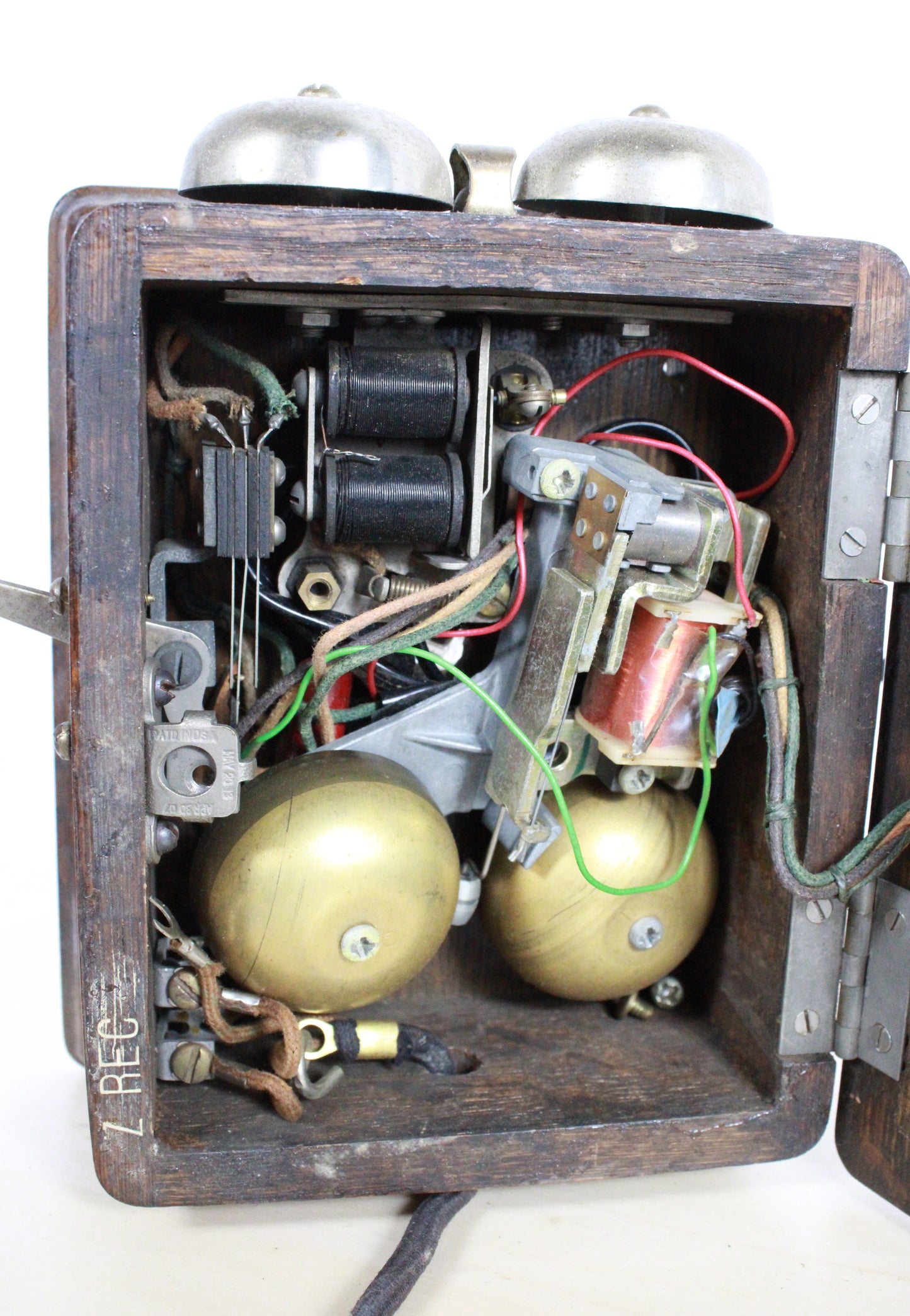 Antique 1912 Western Electric Wood Inter-phone with Siemens Handsets