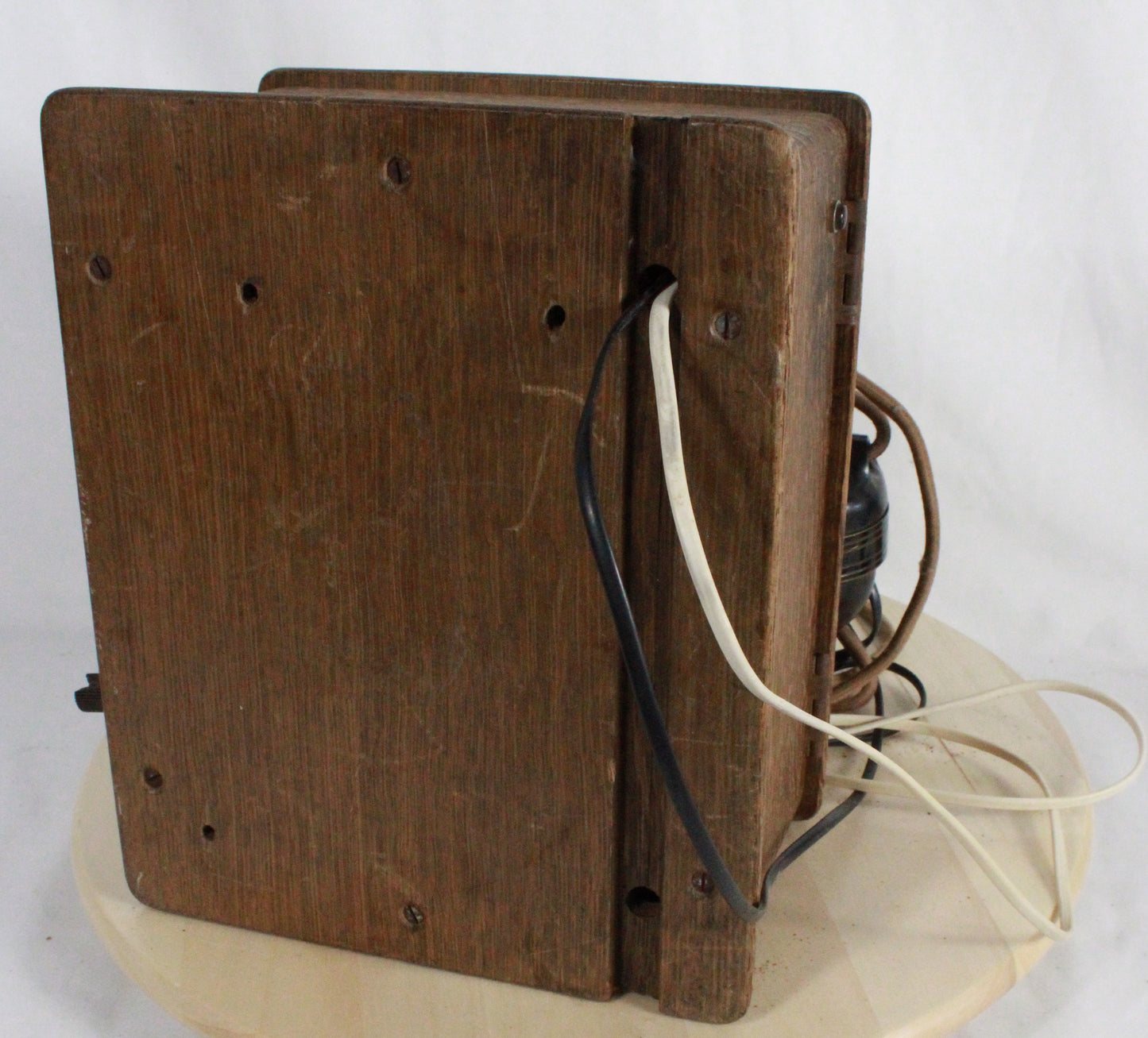 Antique Western Electric Oak Magneto Wall Telephone Box