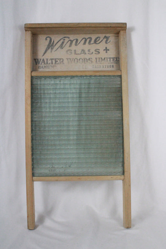 Antique Winner Glass Washboard - Walter Woods Limited