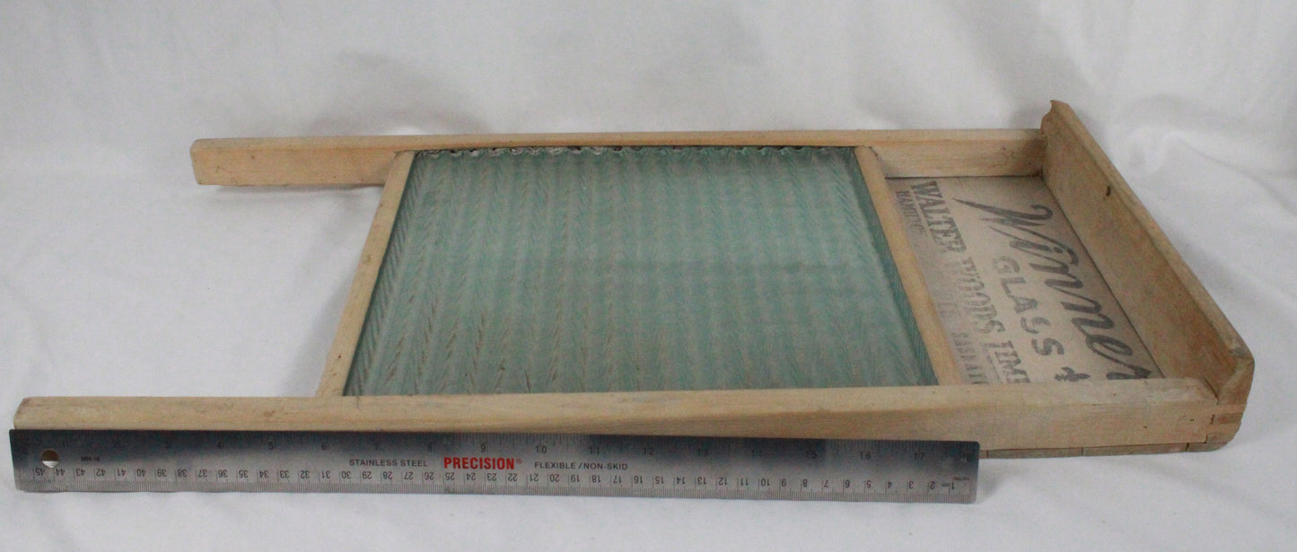 Antique Winner Glass Washboard - Walter Woods Limited