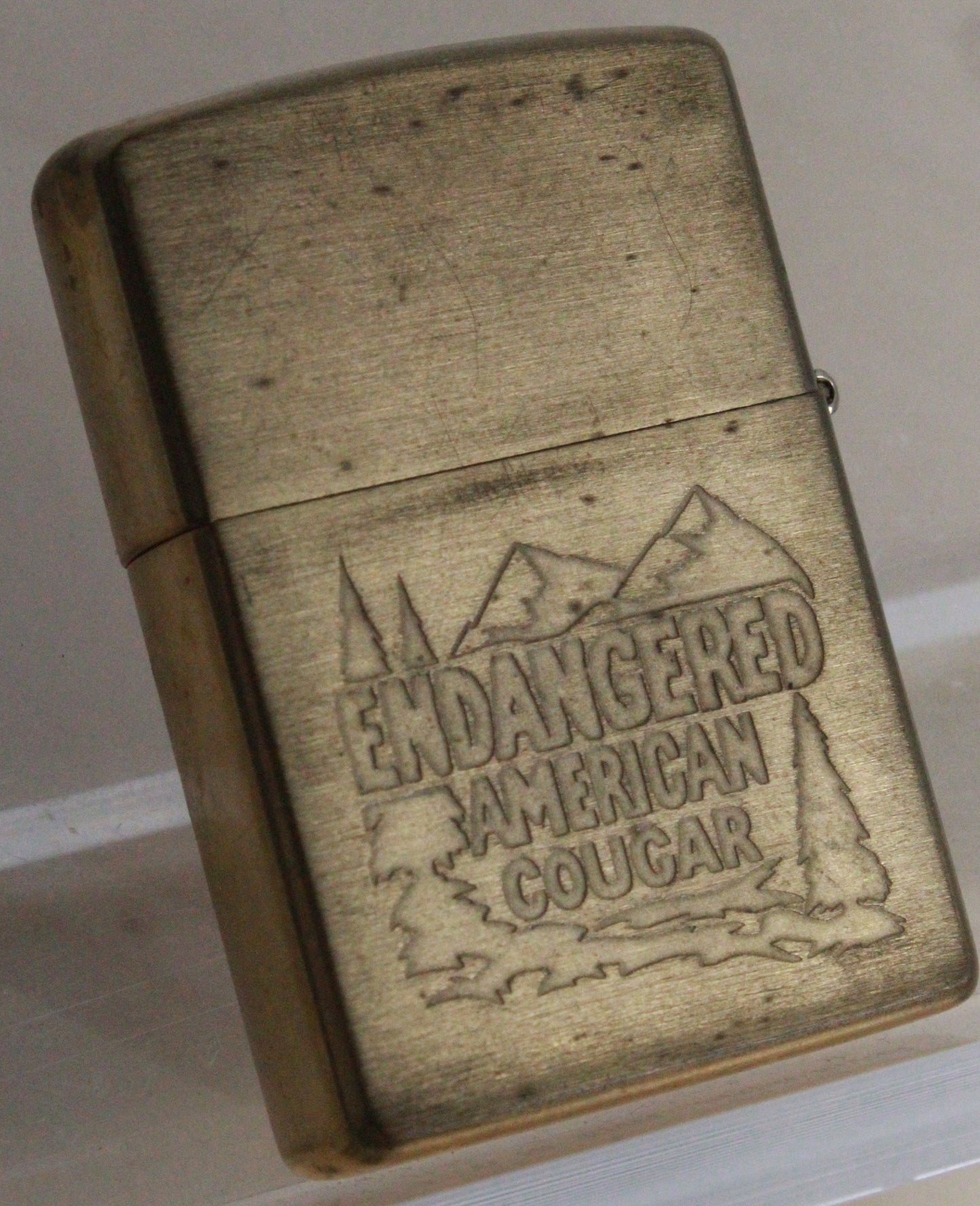 Premium Vintage Zippo Lighter featuring Bold Cougar Emblem