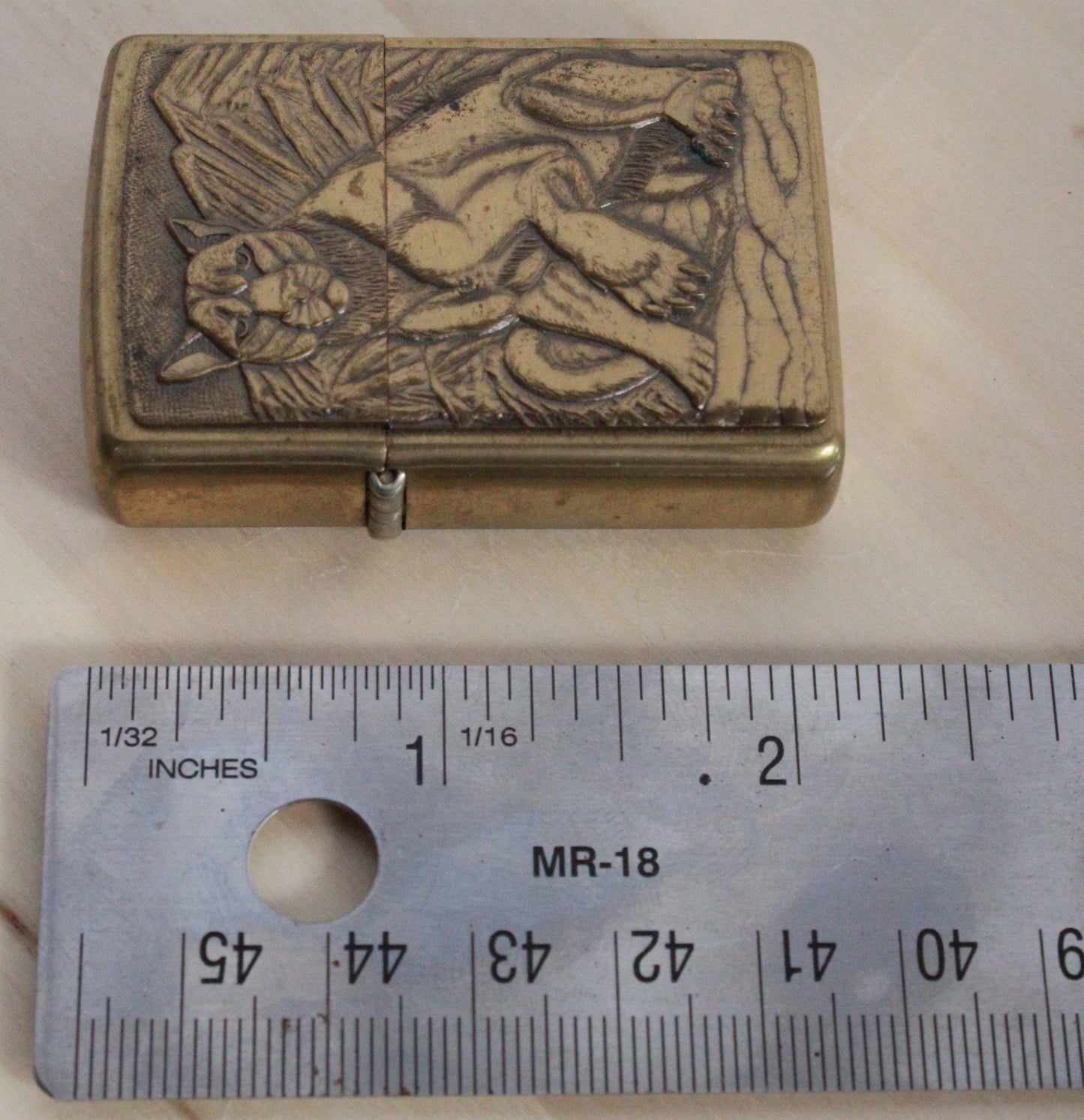 Premium Vintage Zippo Lighter featuring Bold Cougar Emblem