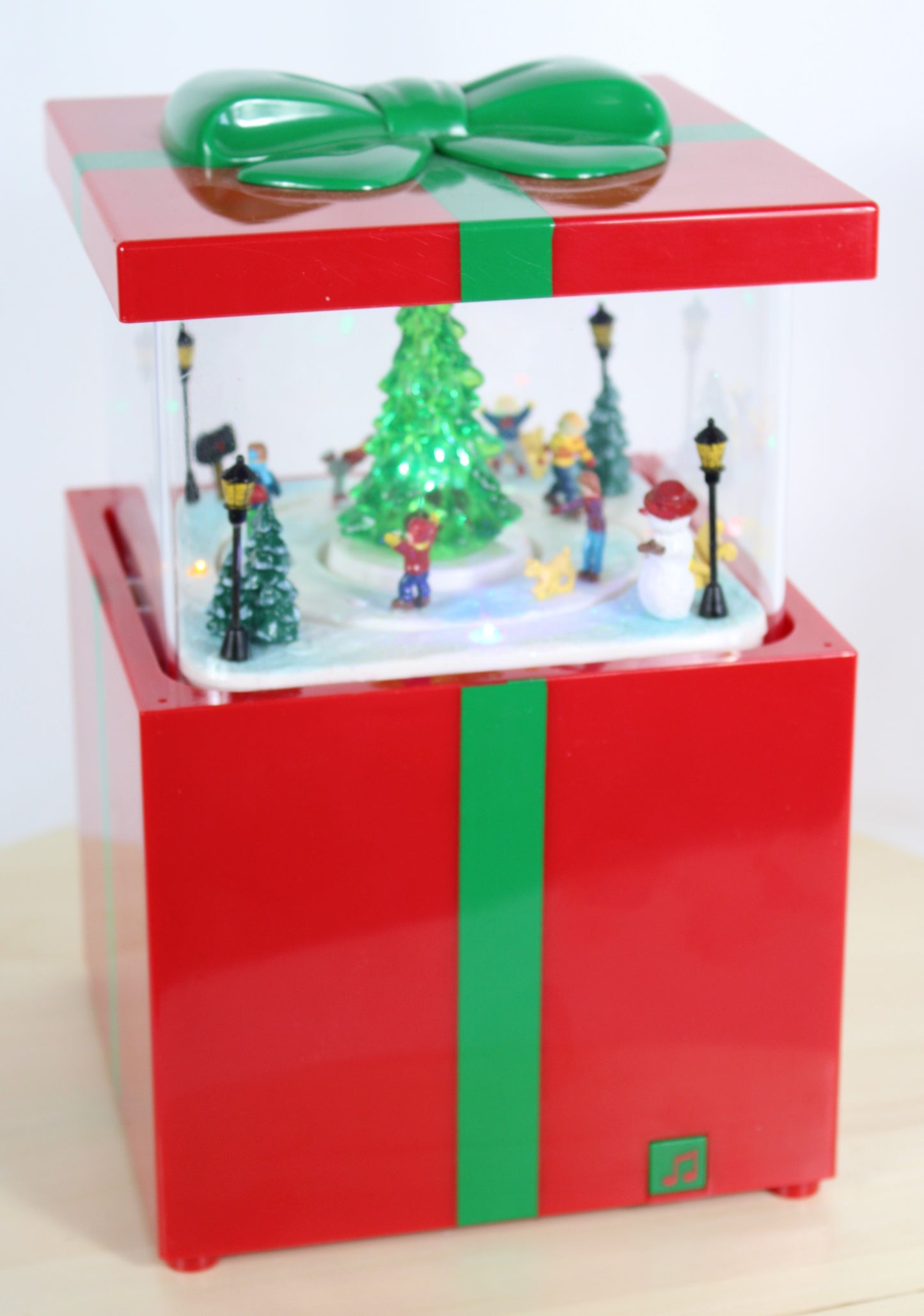 Avon Pop-Up Musical Christmas Snow Globe Gift Box