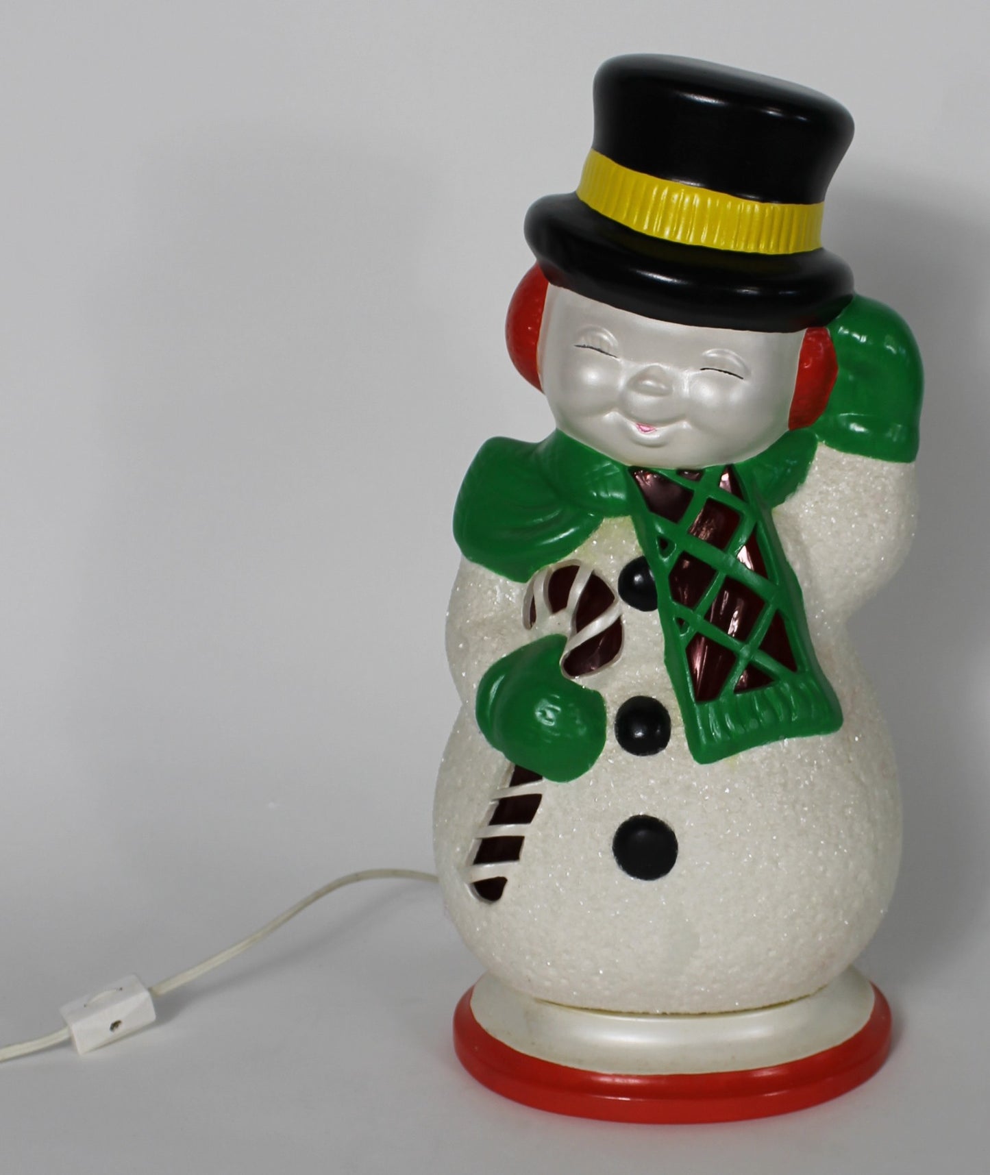Festive Glowing Snowman Decoration – Warm Christmas Night Light