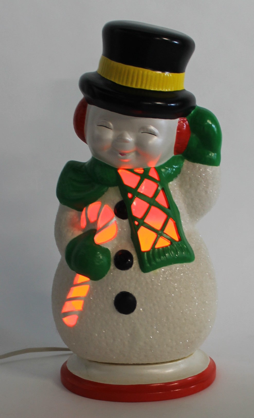 Festive Glowing Snowman Decoration – Warm Christmas Night Light