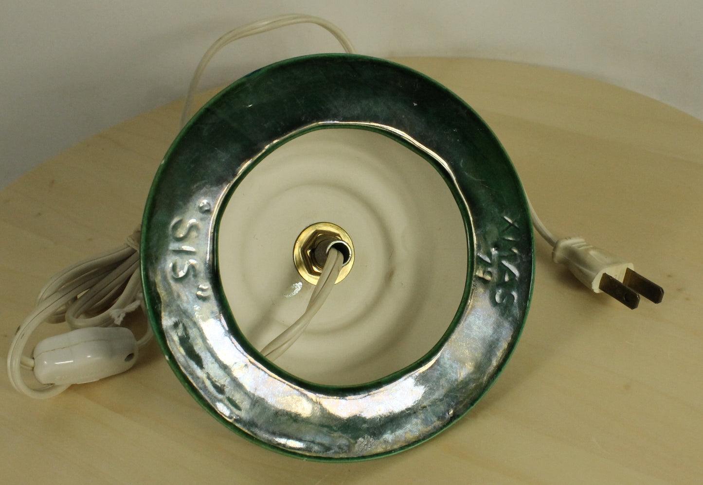 Vintage Ceramic Christmas Tree with 1979 Inscription (9.5 Inch)