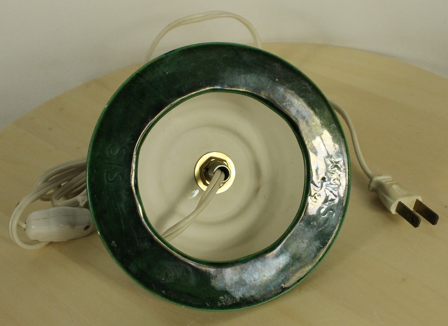 Vintage Ceramic Christmas Tree with 1979 Inscription (9.5 Inch)