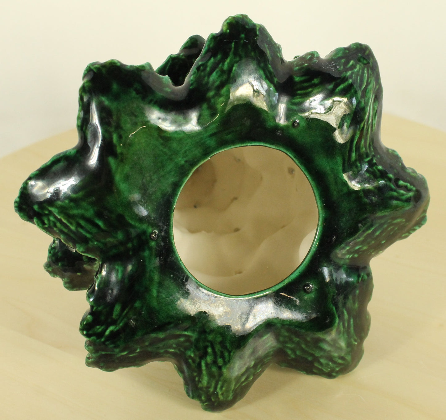 Vintage Ceramic Christmas Tree with 1979 Inscription (9.5 Inch)