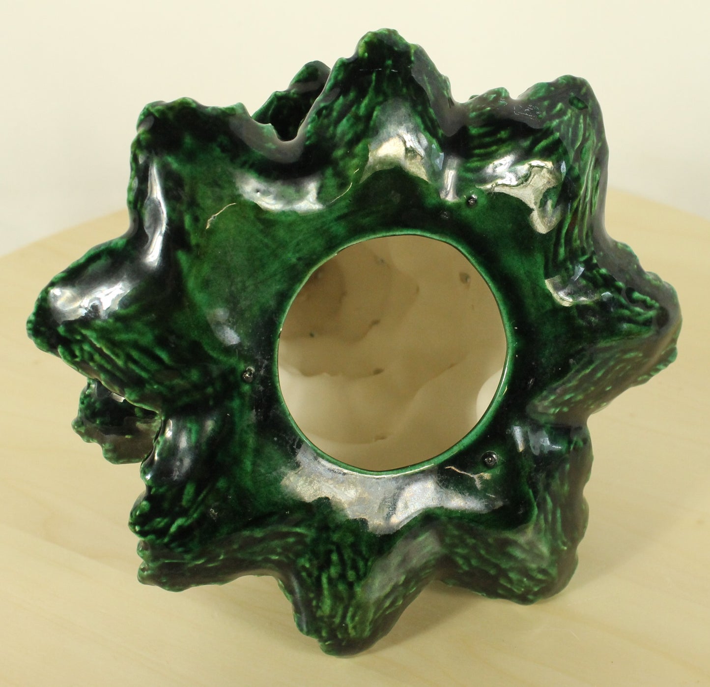 Vintage Ceramic Christmas Tree with 1979 Inscription (9.5 Inch)