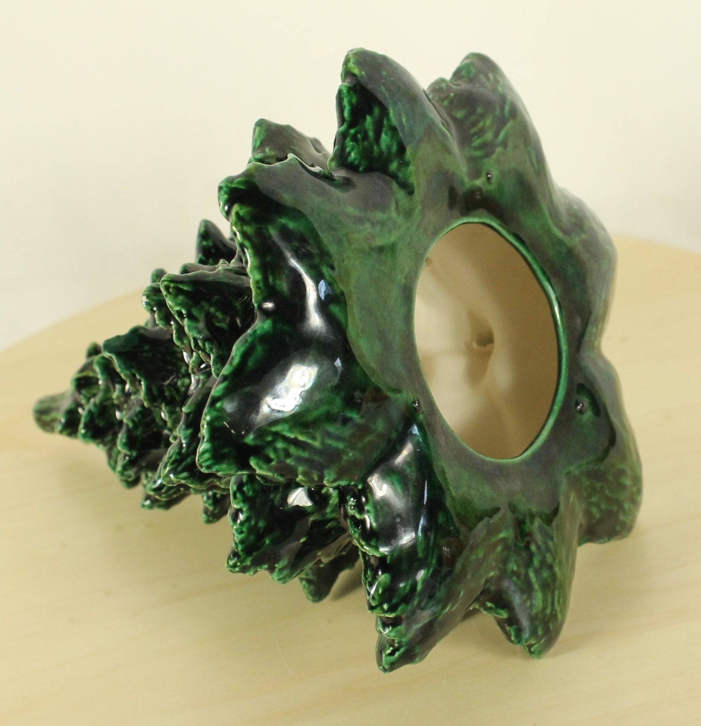 Vintage Ceramic Christmas Tree with 1979 Inscription (9.5 Inch)