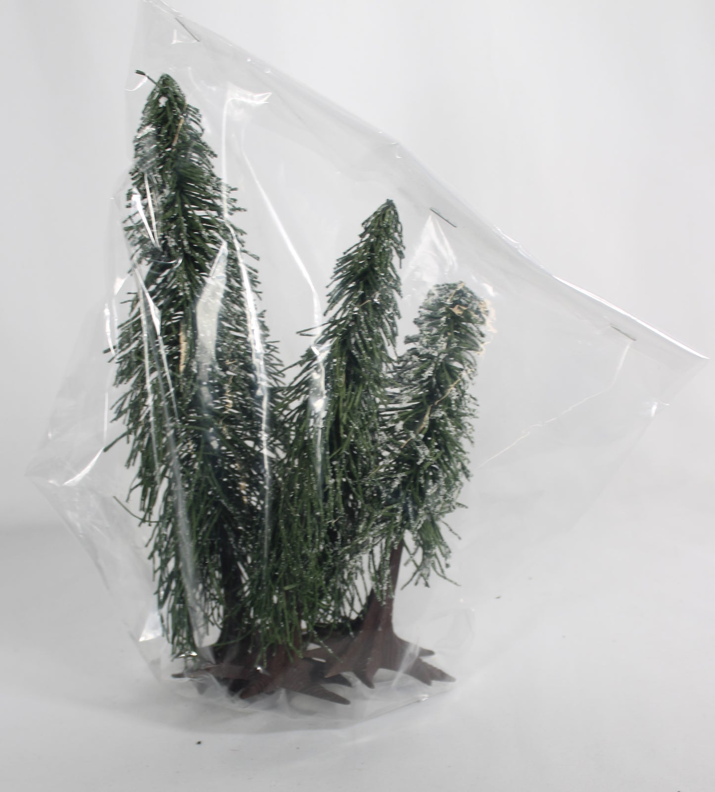 Vintage Flocked Miniature Christmas Trees Lot (7 Pieces)