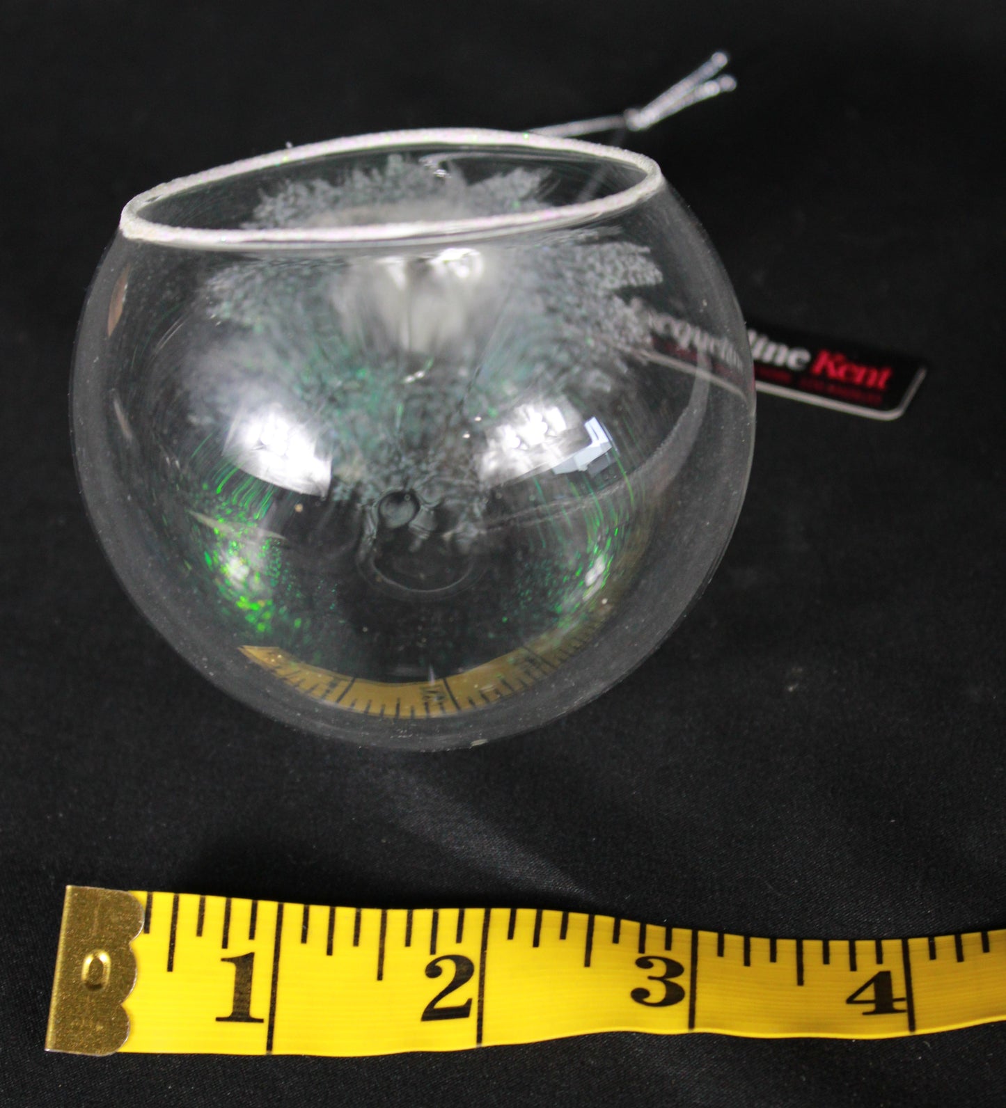 Clear Glass Terrarium Christmas Ornaments, Set of 3