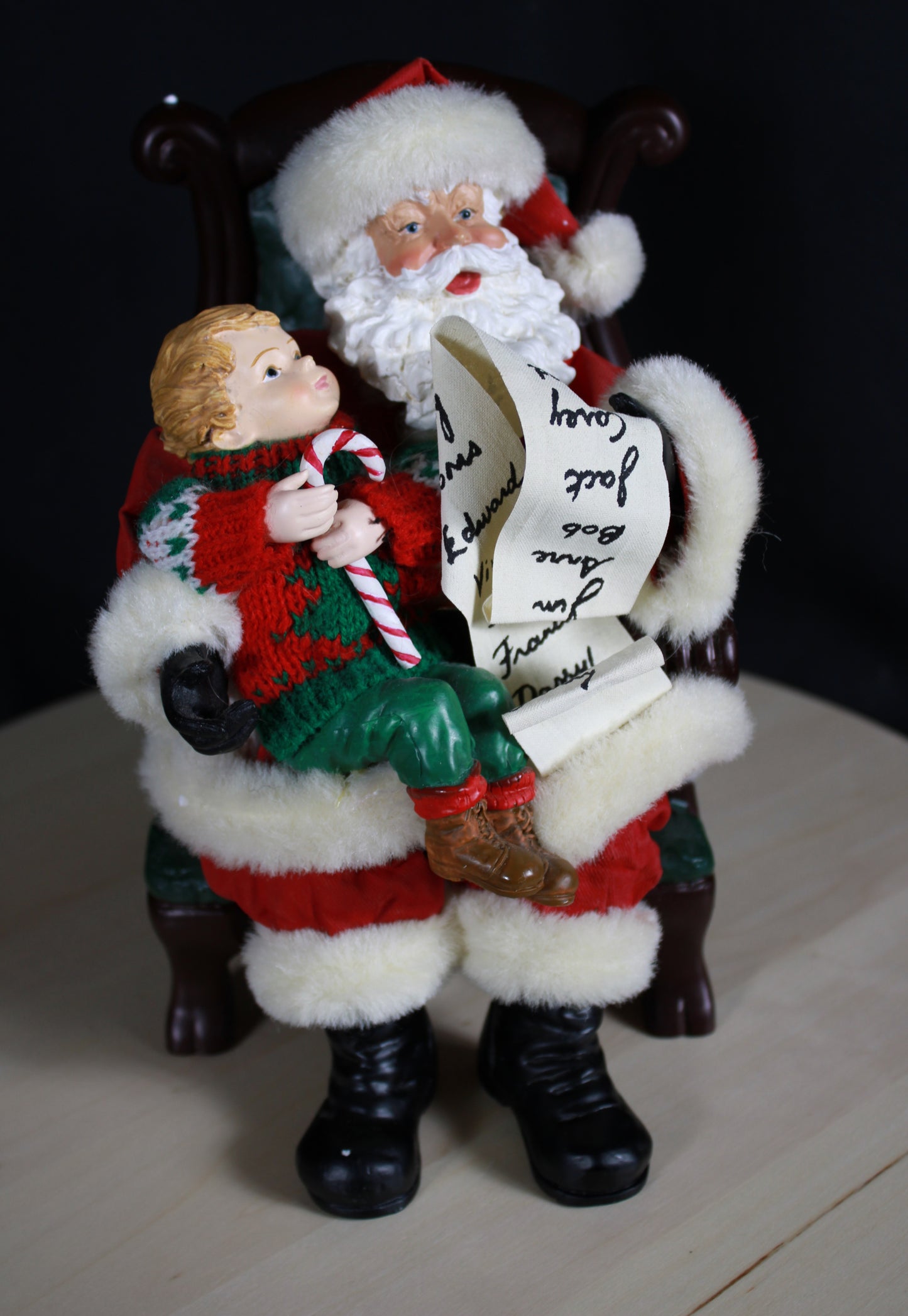 Heirloom Christmas Village: Kirkland Signature 11-Piece Fabric Mâché Santa Photo Scene