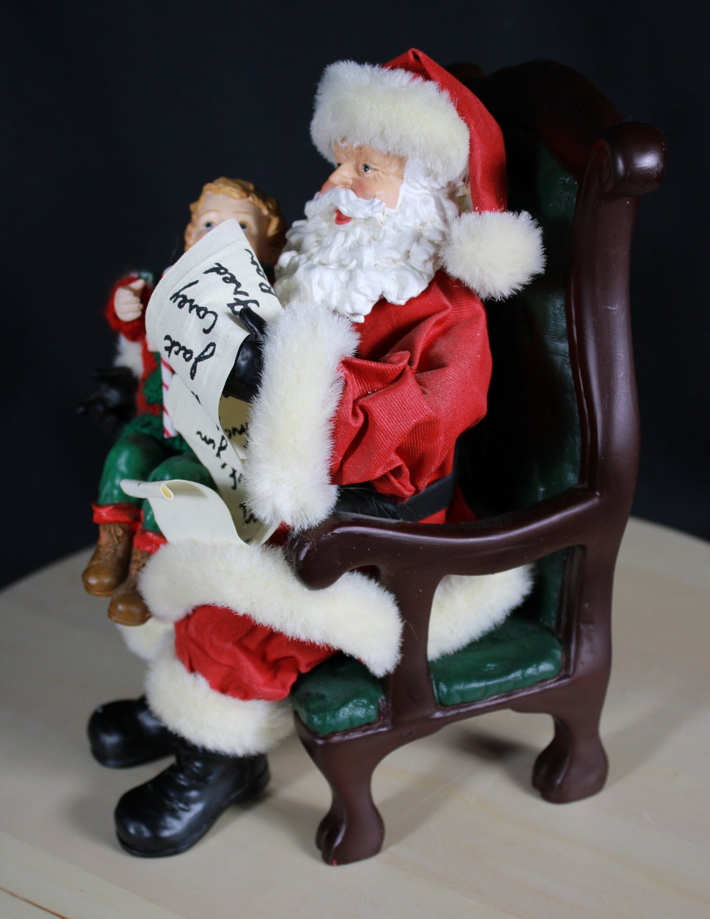 Heirloom Christmas Village: Kirkland Signature 11-Piece Fabric Mâché Santa Photo Scene