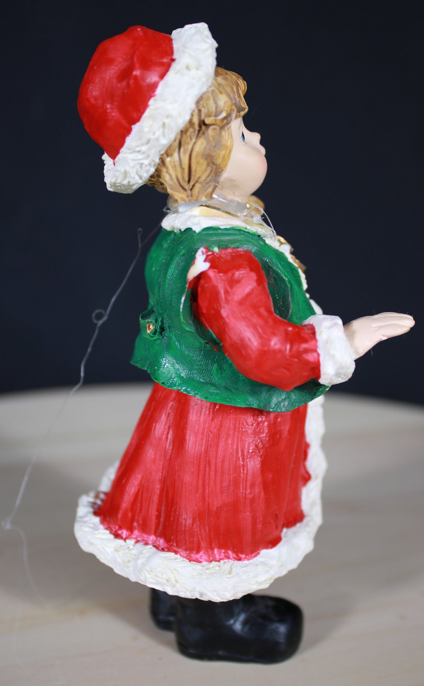 Heirloom Christmas Village: Kirkland Signature 11-Piece Fabric Mâché Santa Photo Scene