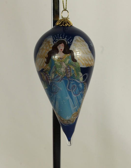 Le Bien Glass Angel Tear Drop Ornament