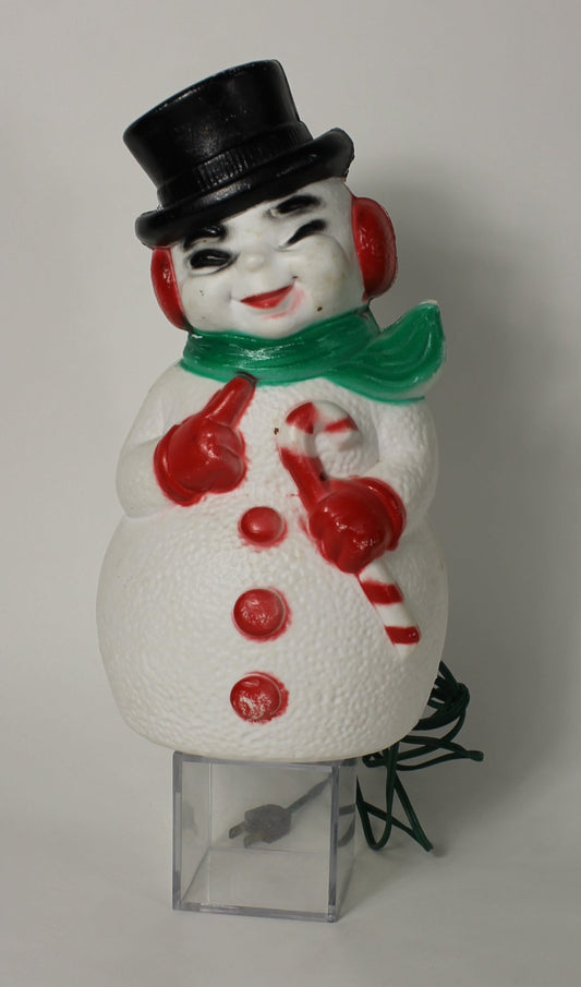 Vintage Light Up Snowman