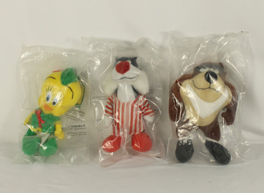 Set of Three McDonald's Looney Tunes Plush Toys