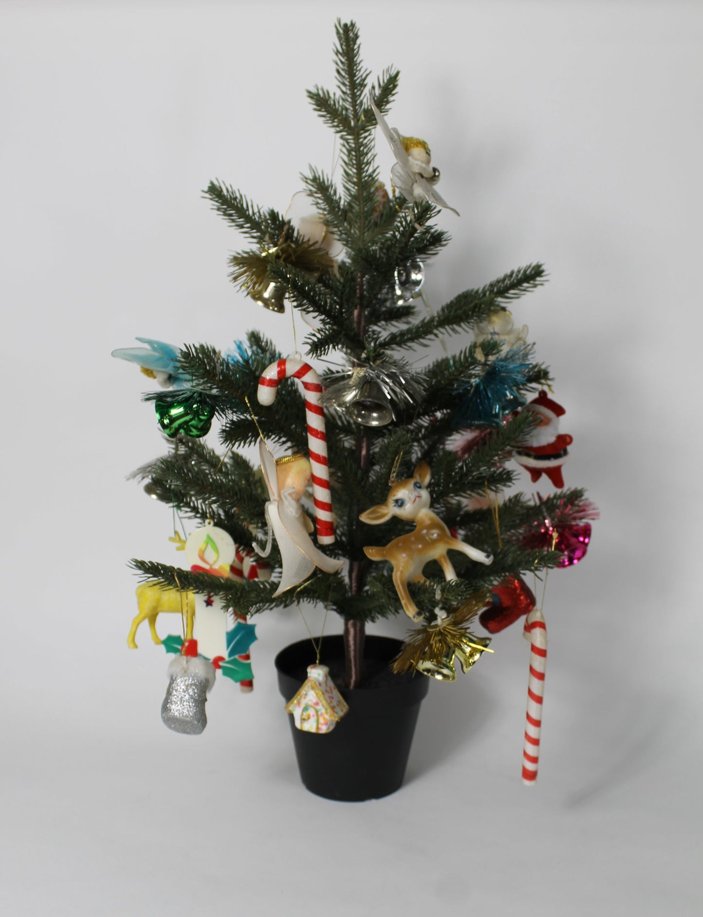 Vintage Ornaments on a Tree