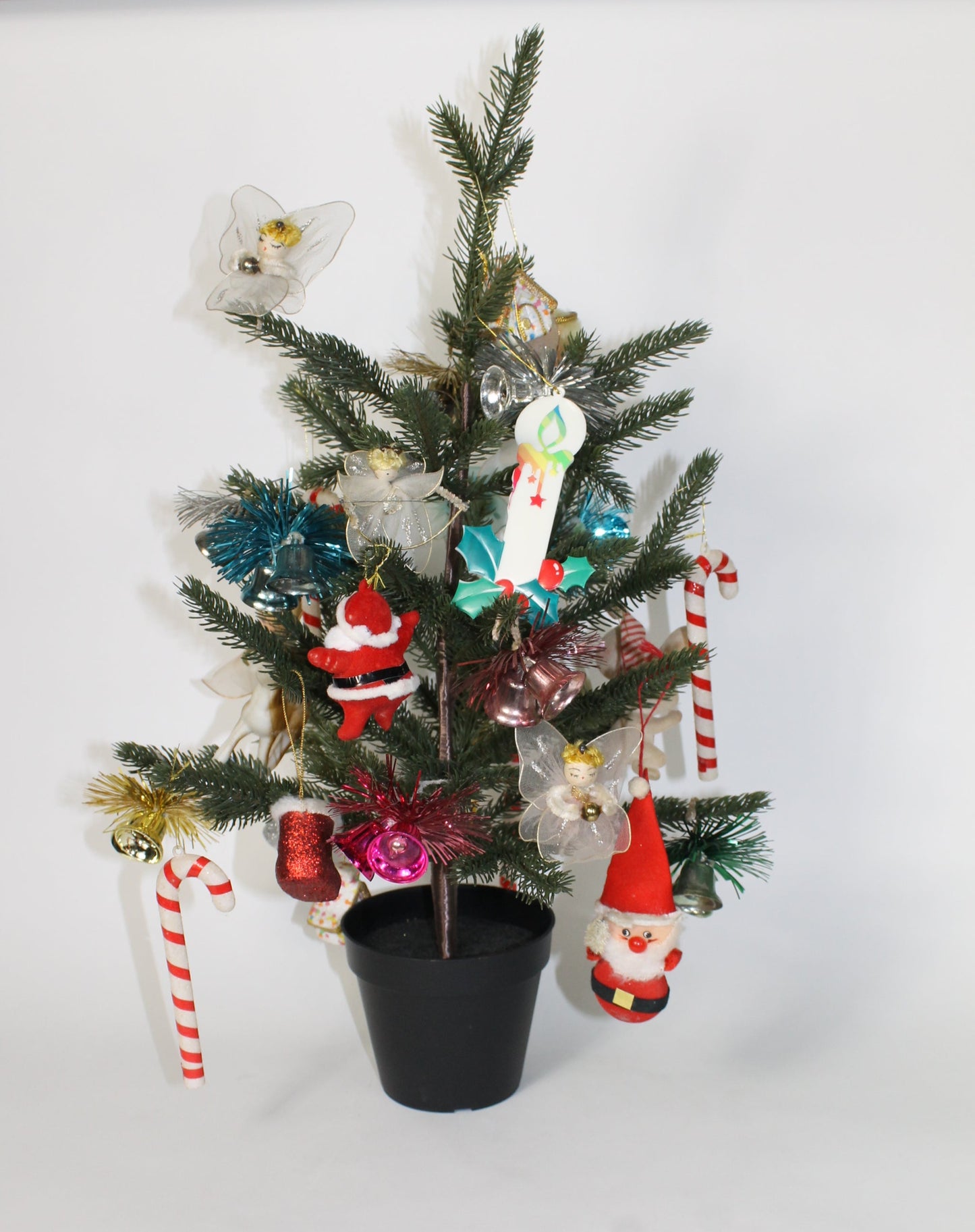 Vintage Ornaments on a Tree