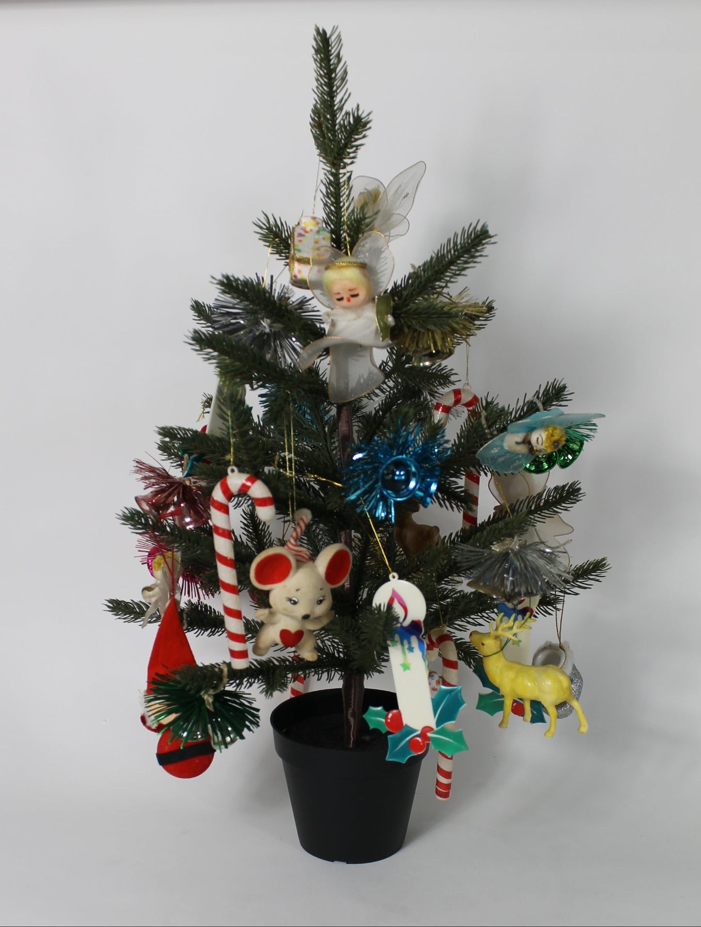 Vintage Ornaments on a Tree