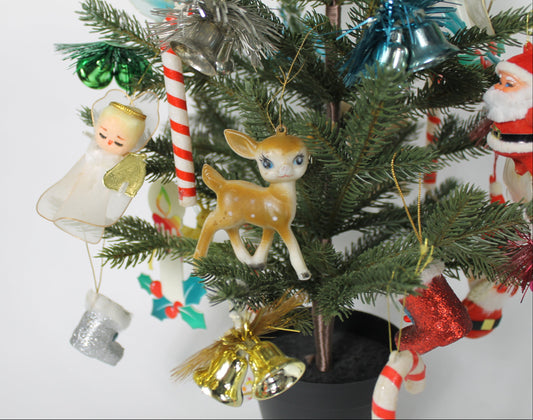 Vintage Ornaments on a Tree