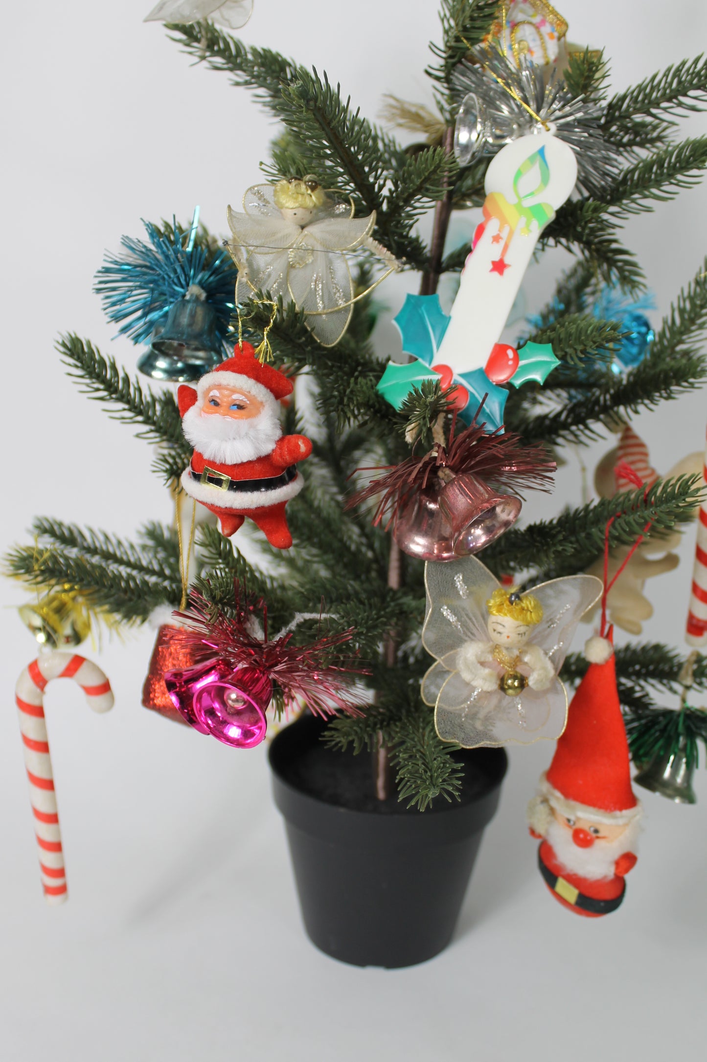 Vintage Ornaments on a Tree
