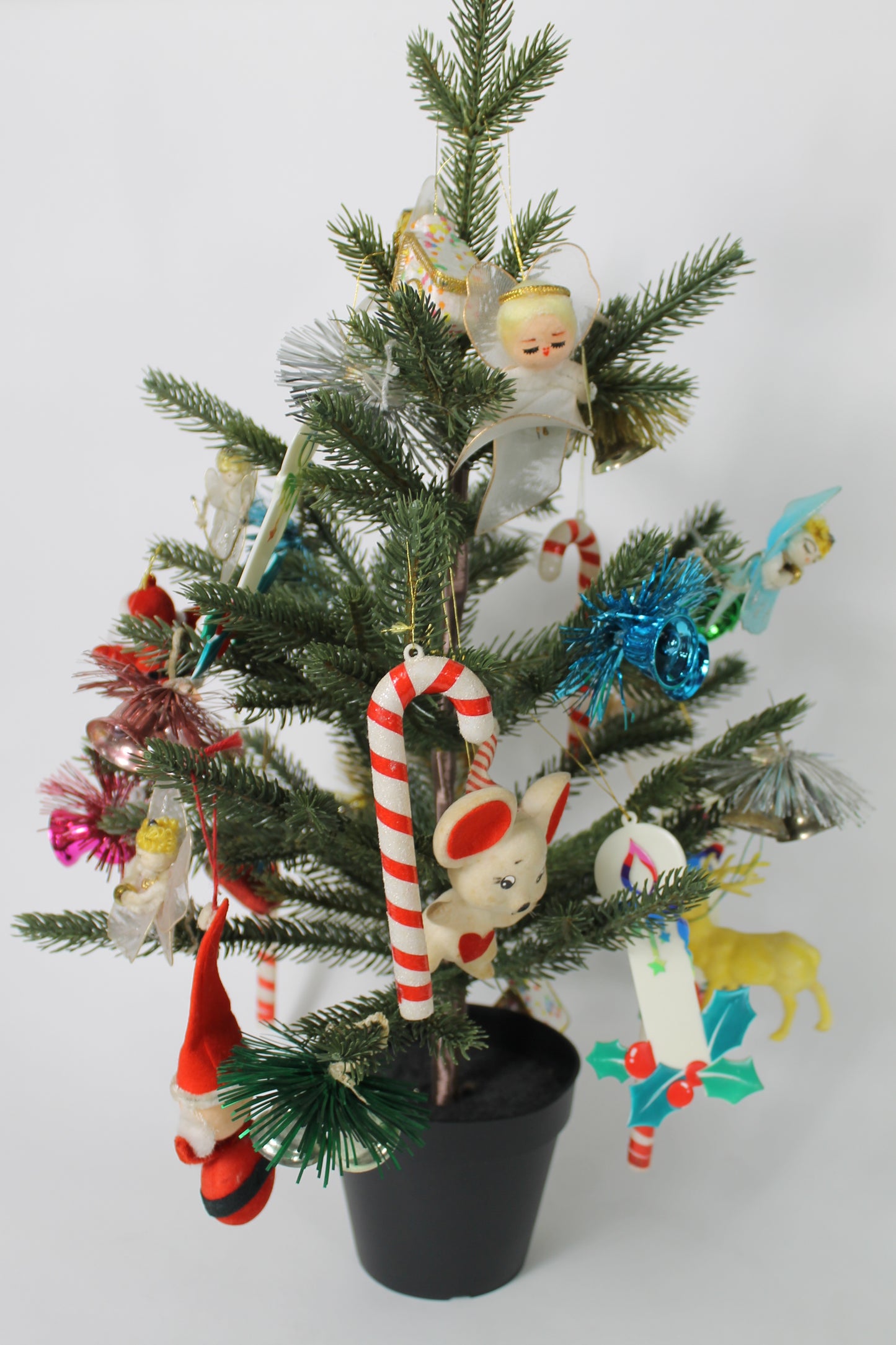 Vintage Ornaments on a Tree