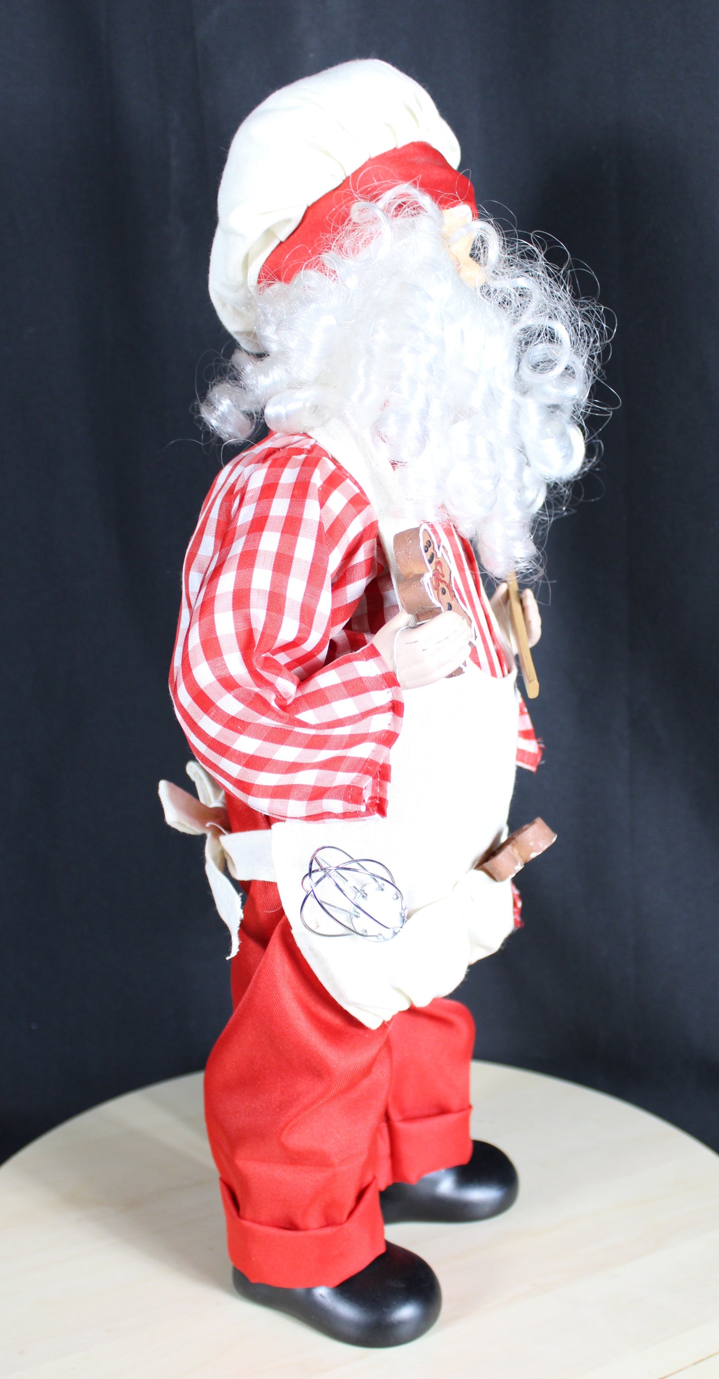 Gourmet Chef Santa Baker Christmas Figure Doll Decoration