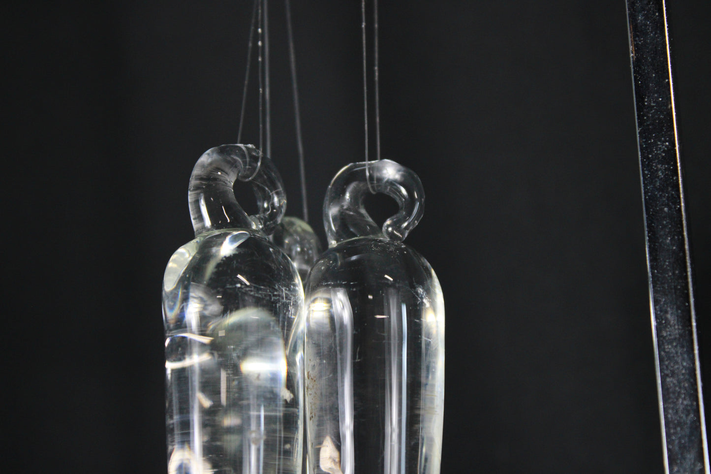 Sparkling Clear Hand-Blown Glass Icicle Ornaments (Set of 3)